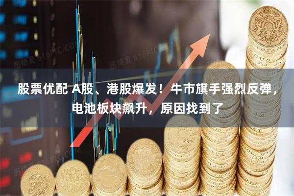 股票优配 A股、港股爆发！牛市旗手强烈反弹，电池板块飙升，原因找到了